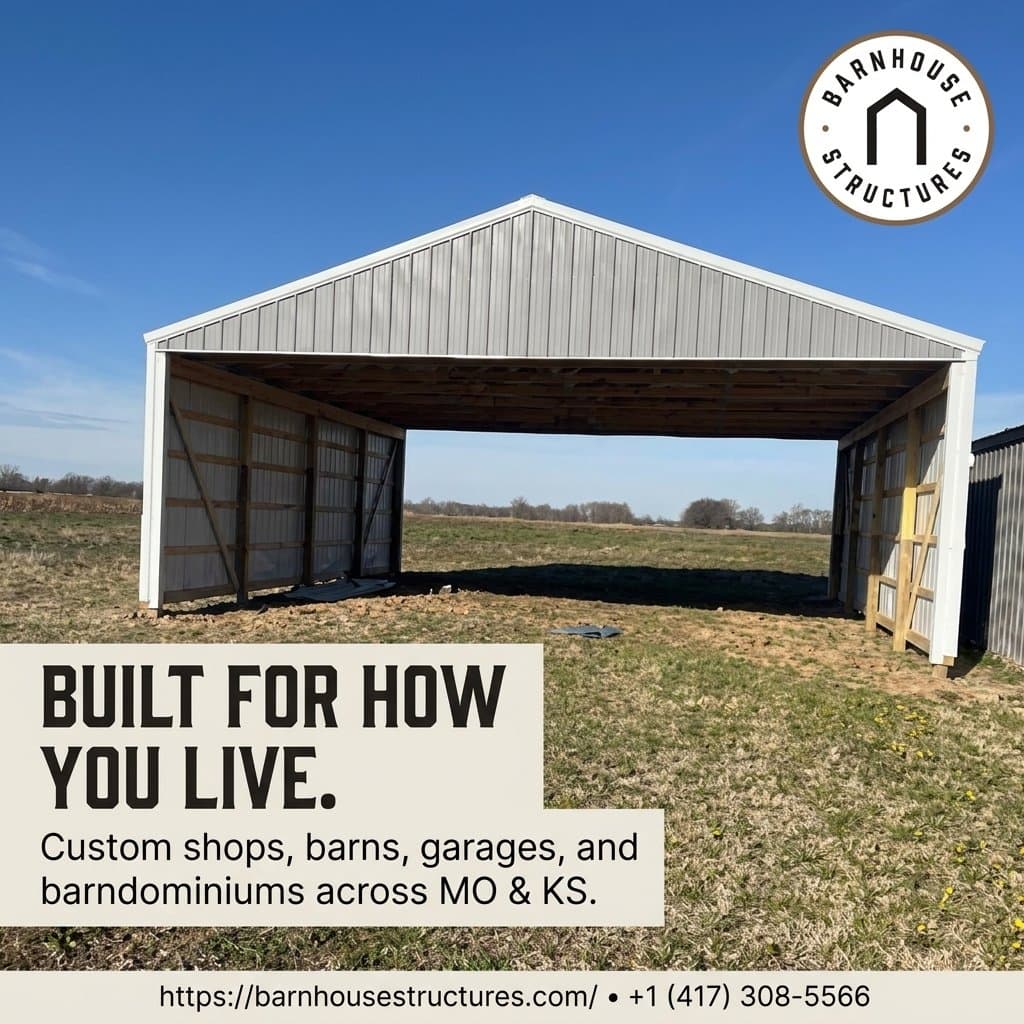 Custom Shops Barns Barndominiums Mo Ks