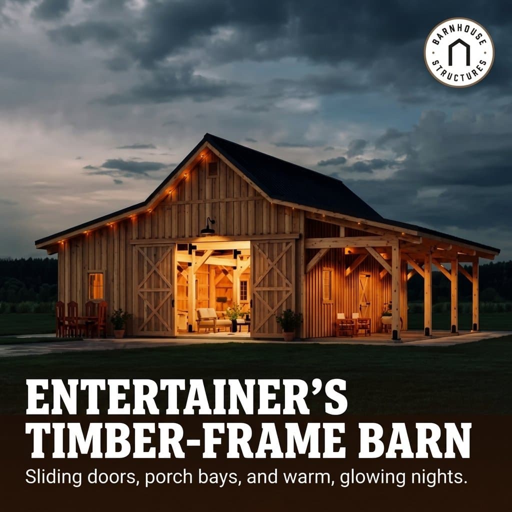 Entertainers Timber Frame Barn Design